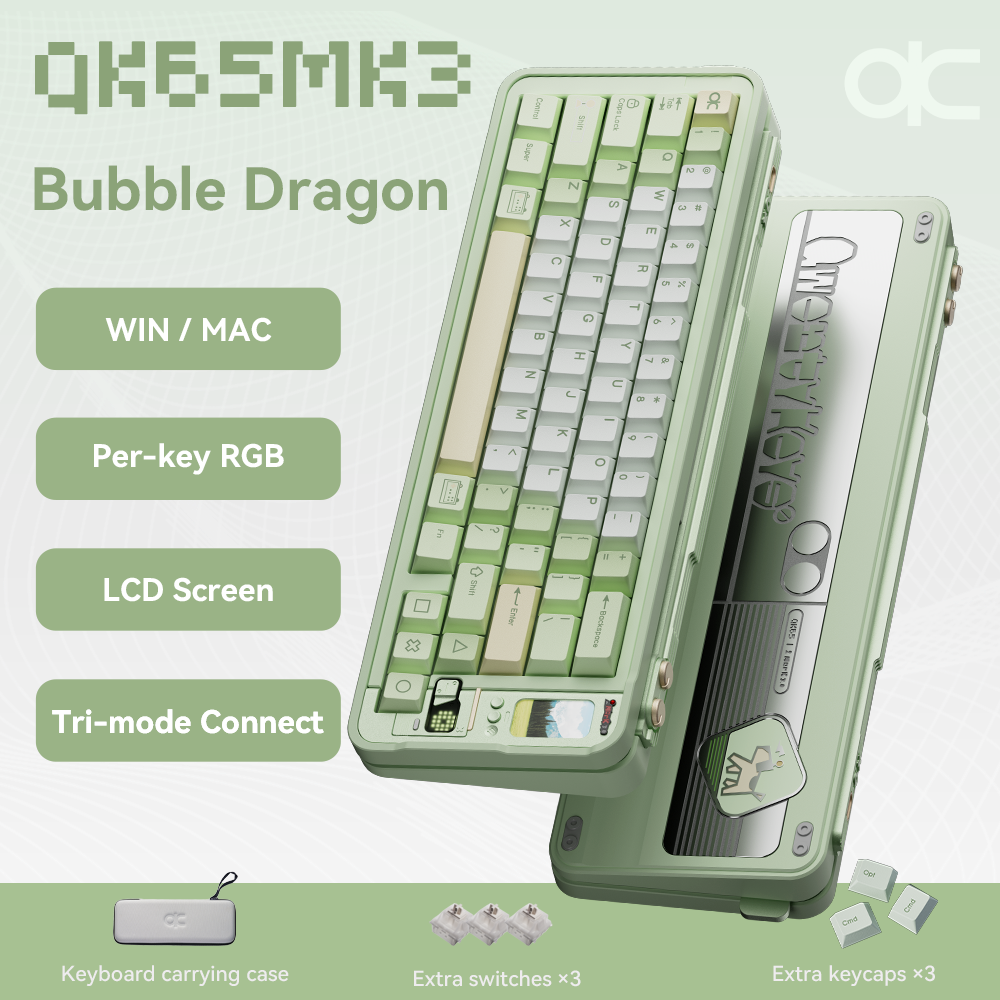 Qwertykeys QK65 Mk3 Prebuilt Wireless Mechanical Keyboard