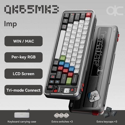 Qwertykeys QK65 Mk3 Prebuilt Wireless Mechanical Keyboard