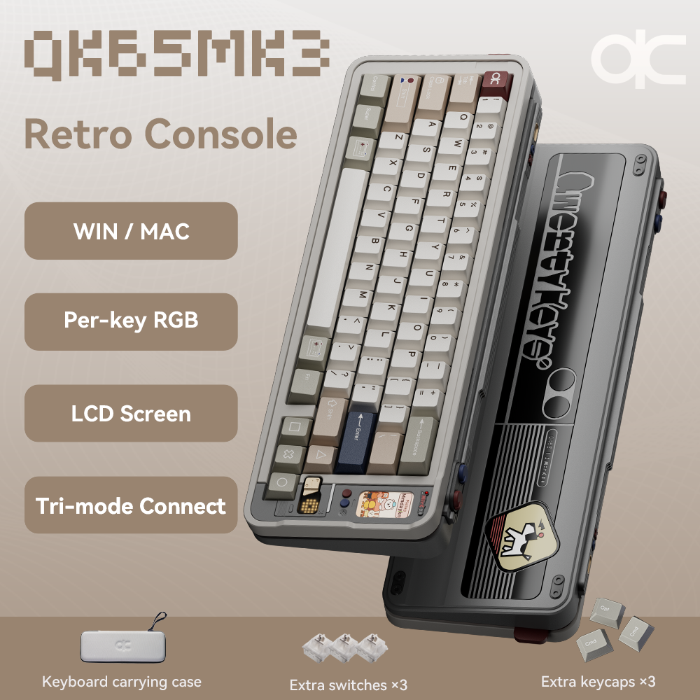 Qwertykeys QK65 Mk3 Prebuilt Wireless Mechanical Keyboard