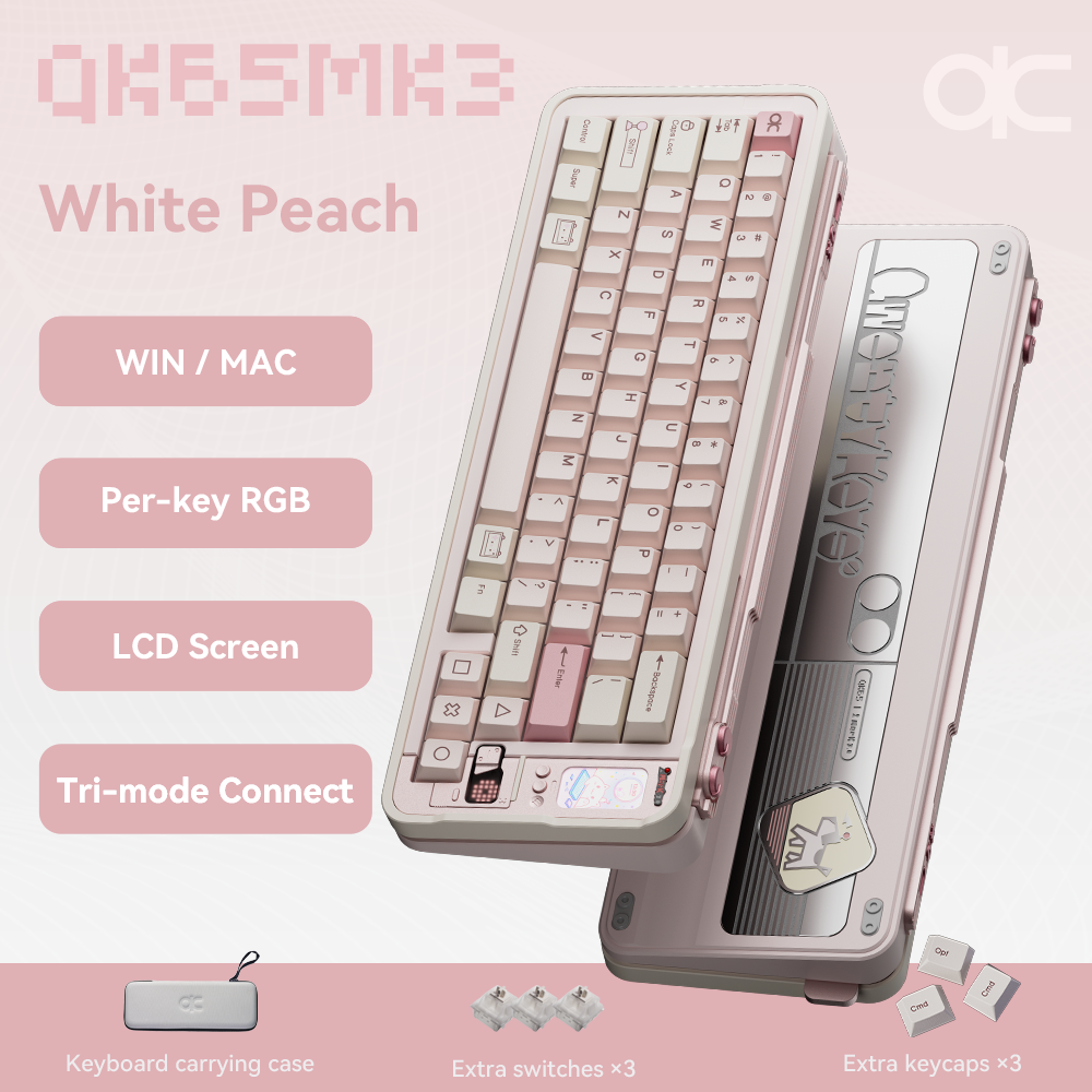 Qwertykeys QK65 Mk3 Prebuilt Wireless Mechanical Keyboard
