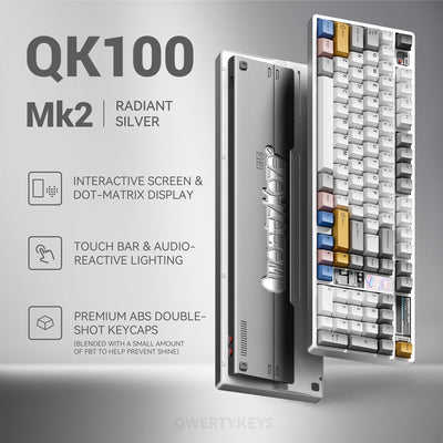 Qwertykeys QK100 Mk2 Prebuilt Wireless Mechanical Keyboard