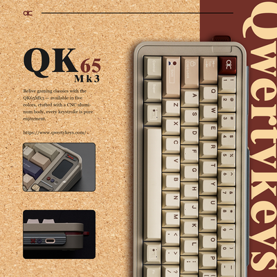 Qwertykeys QK65 Mk3 Prebuilt Wireless Mechanical Keyboard