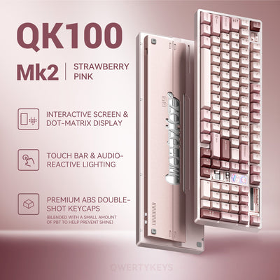 Qwertykeys QK100 Mk2 Prebuilt Wireless Mechanical Keyboard