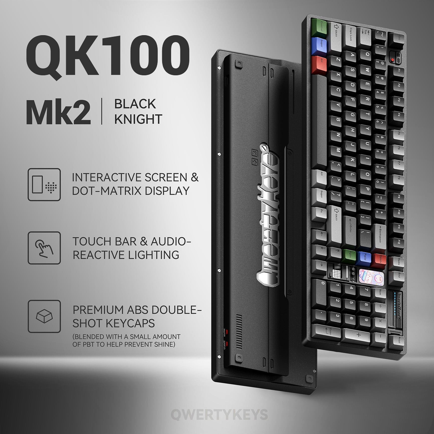 Qwertykeys QK100 Mk2 Prebuilt Wireless Mechanical Keyboard