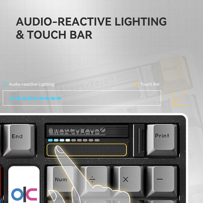 Qwertykeys QK100 Mk2 Prebuilt Wireless Mechanical Keyboard