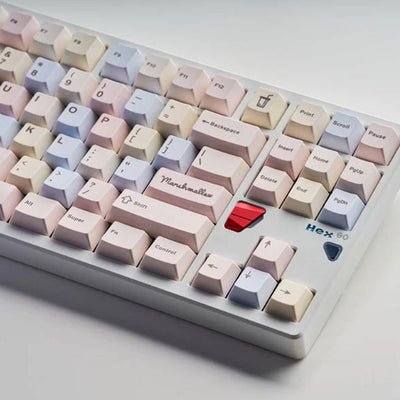 Qwertykeys Cherry profile Bubble Tea Marshmallow Dye-sub PBT keycaps