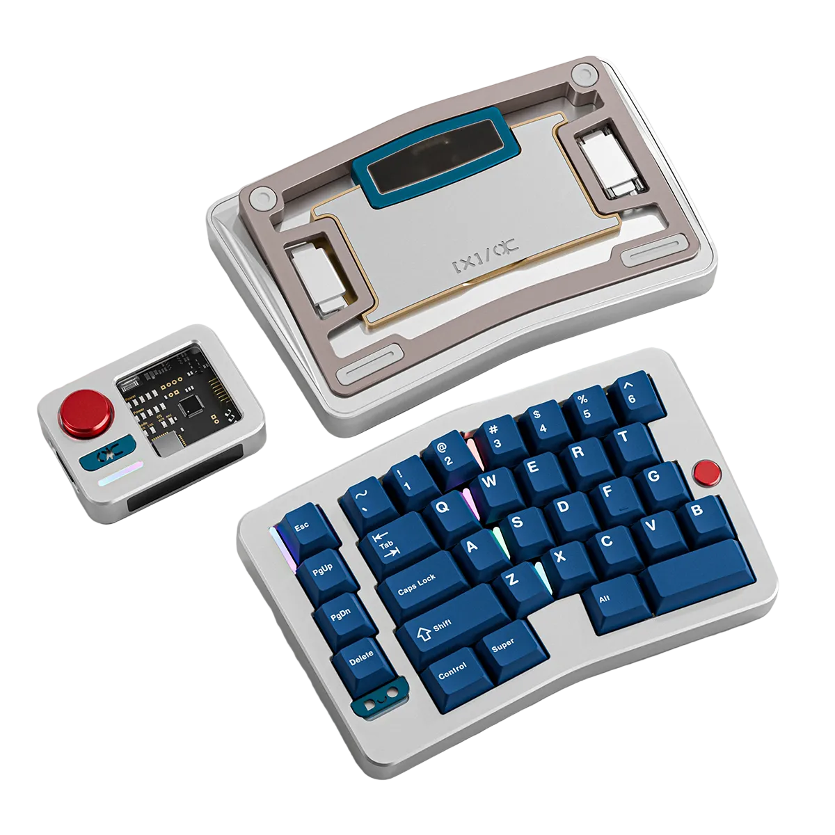 Qwertykeys QK Alice Duo Split Wireless Mechanical Keyboard Base with Wrist Rest