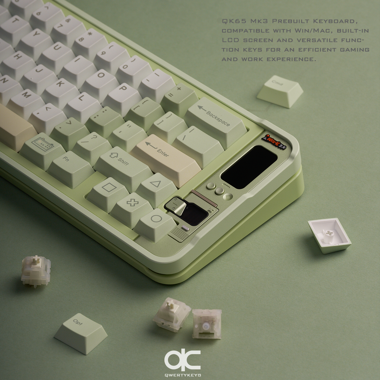 Qwertykeys QK65 Mk3 Prebuilt Wireless Mechanical Keyboard