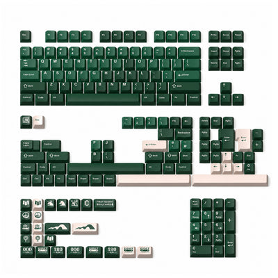 JTK First Scenic Boulevard Cherry Profile Doubleshot PBT&ABS Keycap Set