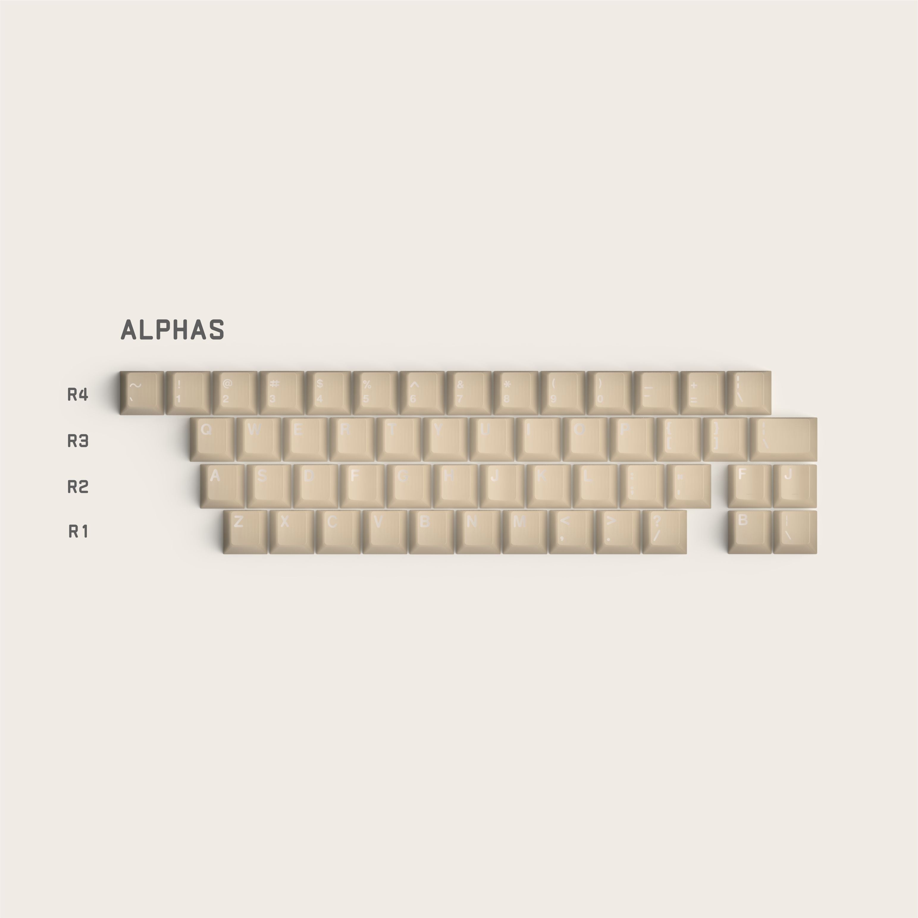 JTK FC Classic R3 Clear Cherry Profile Doubleshot +Tripleshot ABS Keycap Set - Transparent Edition