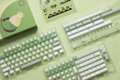 Keybyelab Cherry profile Maccato Dye-sub PBT keycaps with Transparent Keycaps